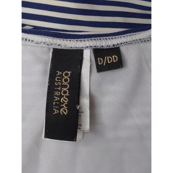 Bond‎ Eye Australia One Piece Swimsuit Womens 6 D/DD Blue White Stripe Ruched - Picture 7 of 10